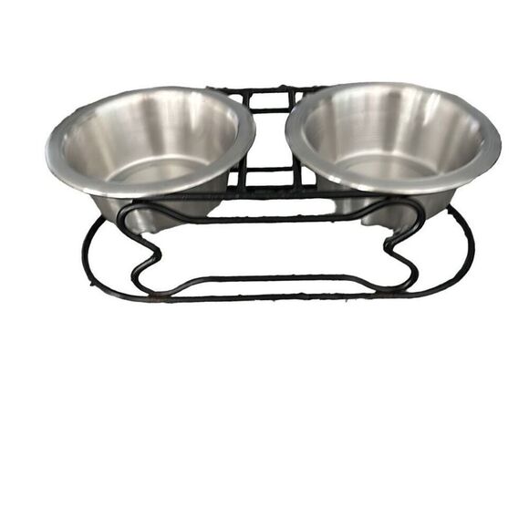 Pet Raised Bowl Feeder and 2 Bowls​ - Picture 1 of 3